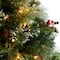 3ft. Pre-Lit Snow Tip Berries &#x26; Pinecones Artificial Christmas Plant in Urn, LED Lights